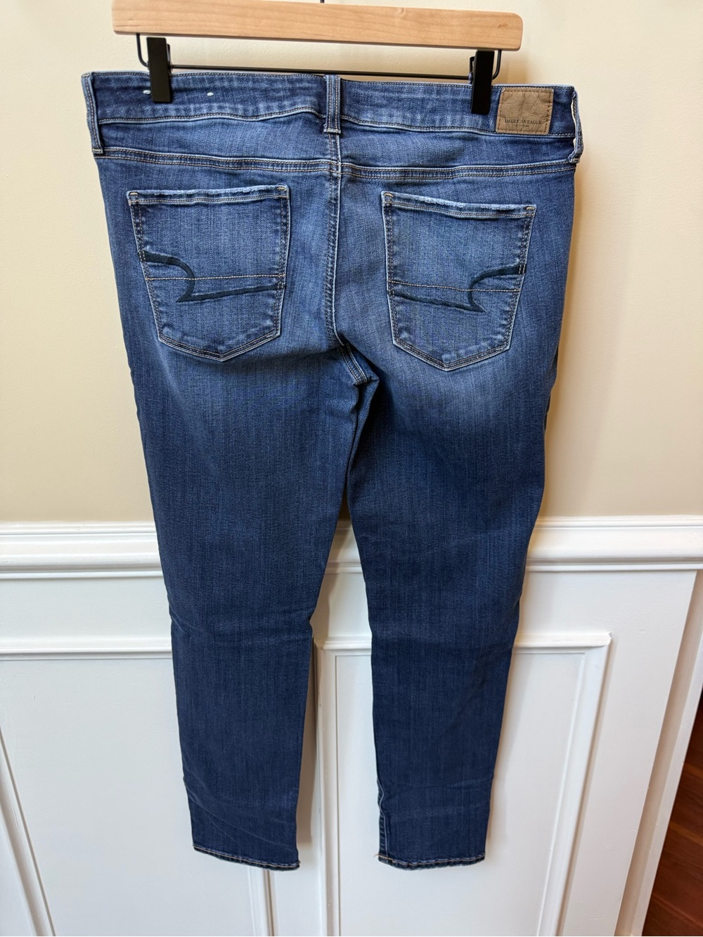 American Eagle Outfitters Women's Blue Skinny Jeans - Picture 2 of 5